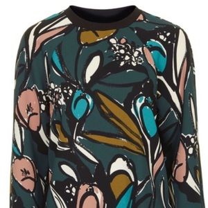 Topshop Flower Sketch Top